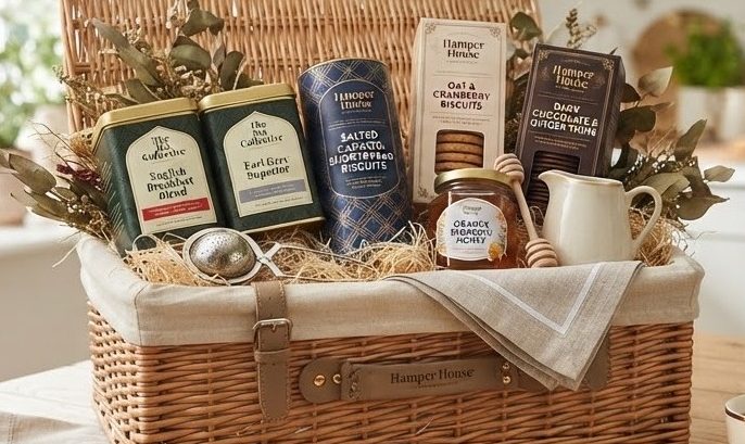 Tea & Treats Hamper — detail view